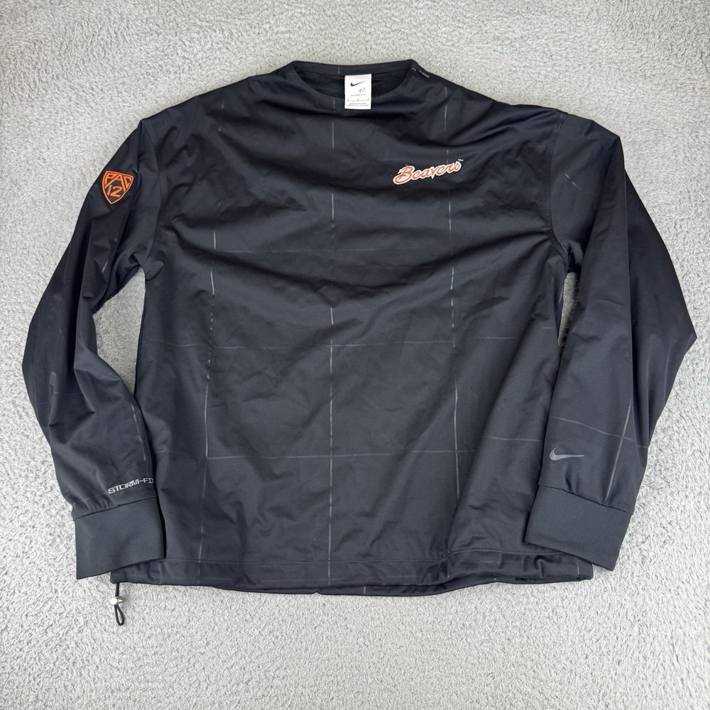 Nike Storm-FIT Jacket Womens Medium Golf Waterproof Pullover Oregon State Beavs